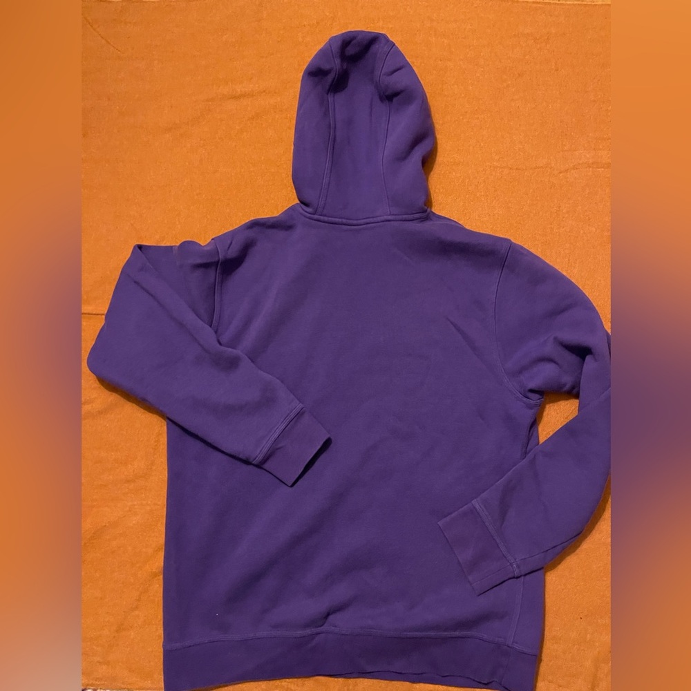 Men’s Purple Nike Hoodie with Embroidered White Swoosh Size L